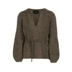 Ella&il Fredrikke Chunky Cardigan Brown