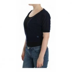 Ermanno Scervino Lingerie Knit Wool Sweater Cardigan Blue -dame-cardigans Butikk unnamed file 3060