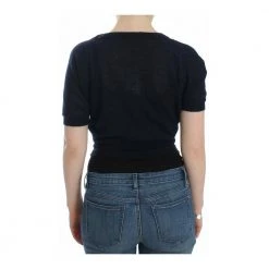 Ermanno Scervino Lingerie Knit Wool Sweater Cardigan Blue -dame-cardigans Butikk unnamed file 3061