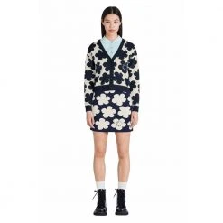 Kenzo Hana Dots Jacquard Cardigan - Flerfarget Black -dame-cardigans Butikk unnamed file 3066