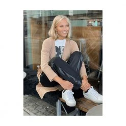 Tricot Long Cardigan Brown