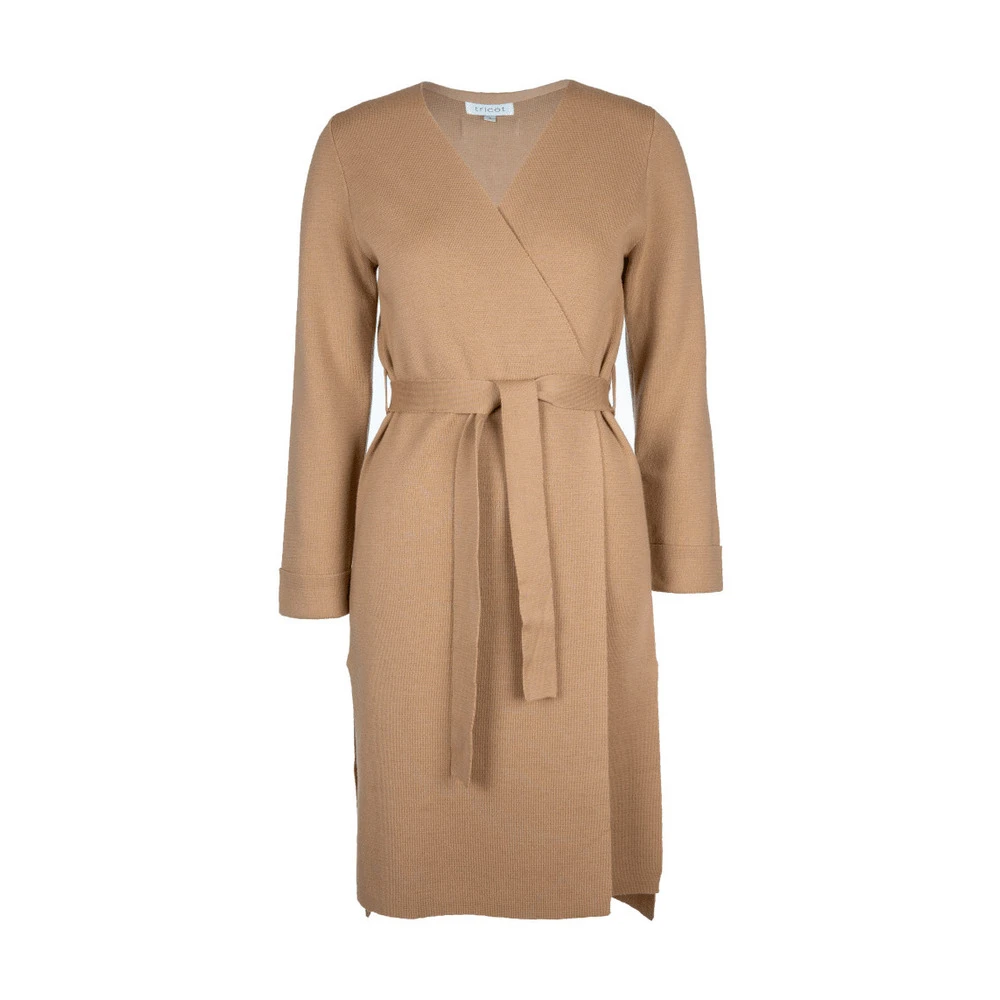 Tricot Long Cardigan Brown 5 Tricot Long Cardigan Brown - Bilde 3