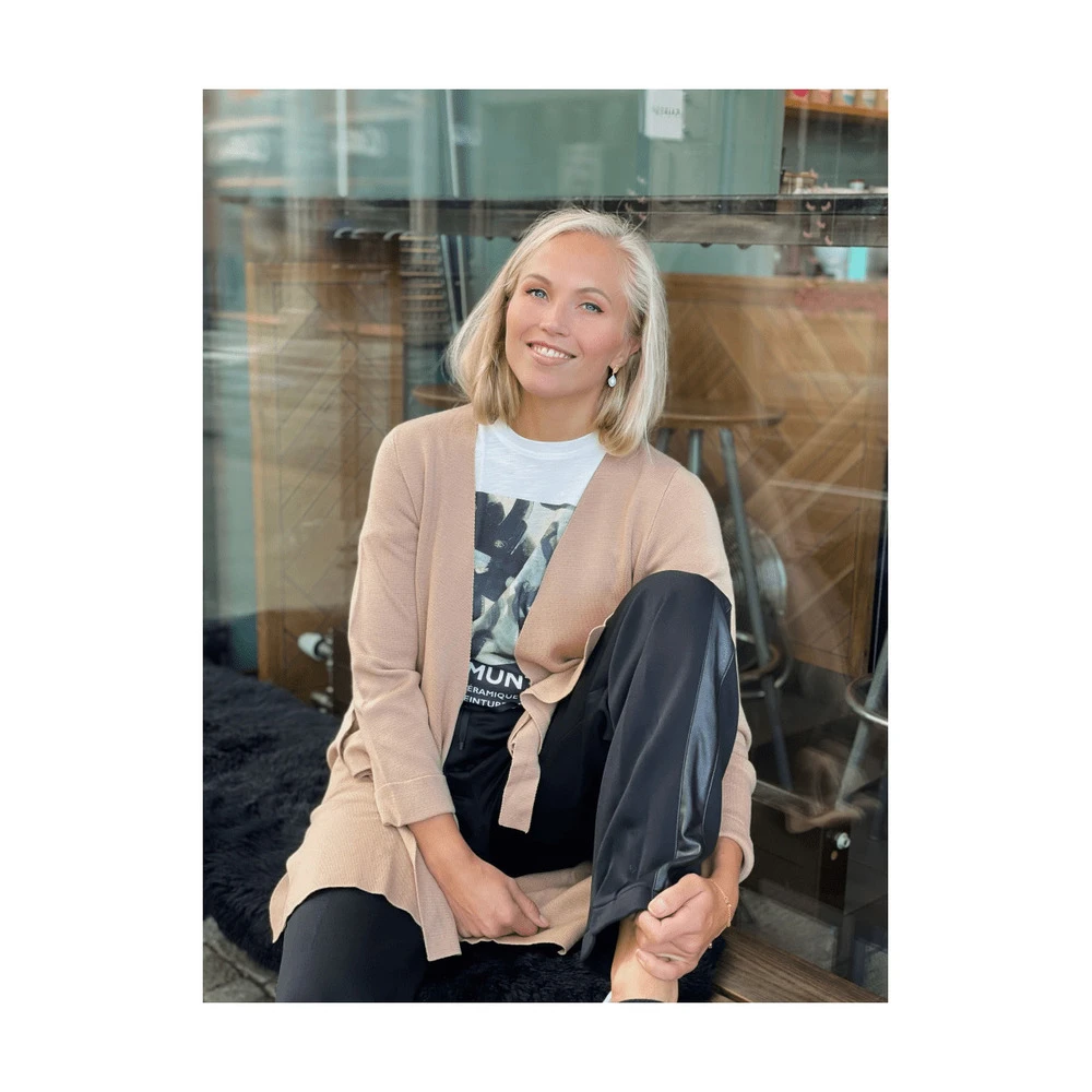 Tricot Long Cardigan Brown 7 Tricot Long Cardigan Brown - Bilde 5