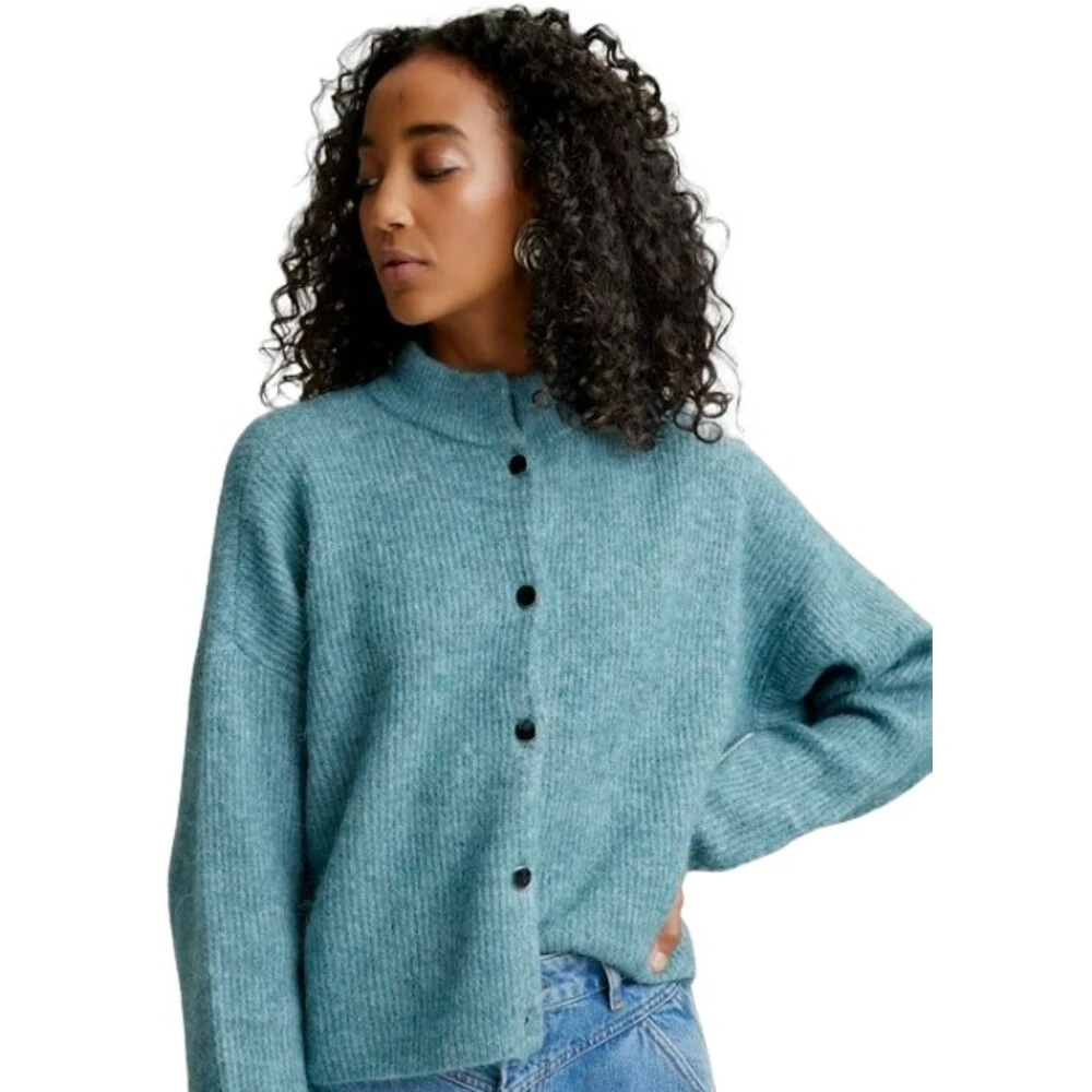 Gestuz Alphagz Short Cardigan Green 4 Gestuz Alphagz Short Cardigan Green - Bilde 2