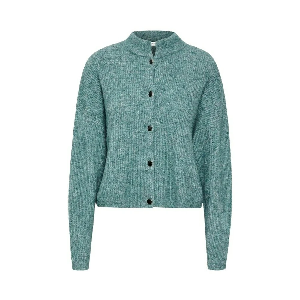 Gestuz Alphagz Short Cardigan Green 6 Gestuz Alphagz Short Cardigan Green - Bilde 4