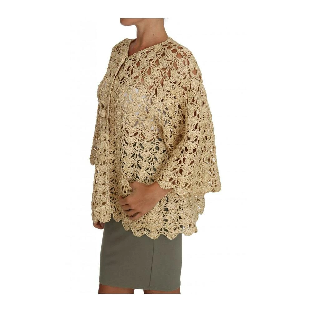 Dolce & Gabbana Raffia Cardigan Beige 4 Dolce & Gabbana Raffia Cardigan Beige - Bilde 2