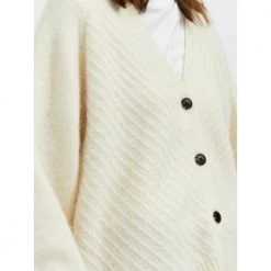 Beige Selected Femme Slfsif Sisse Knit Cardigan Cardigan Beige