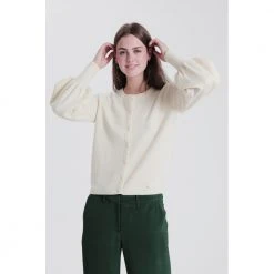 Tirillm CARDIGAN MED PUFFERMER White