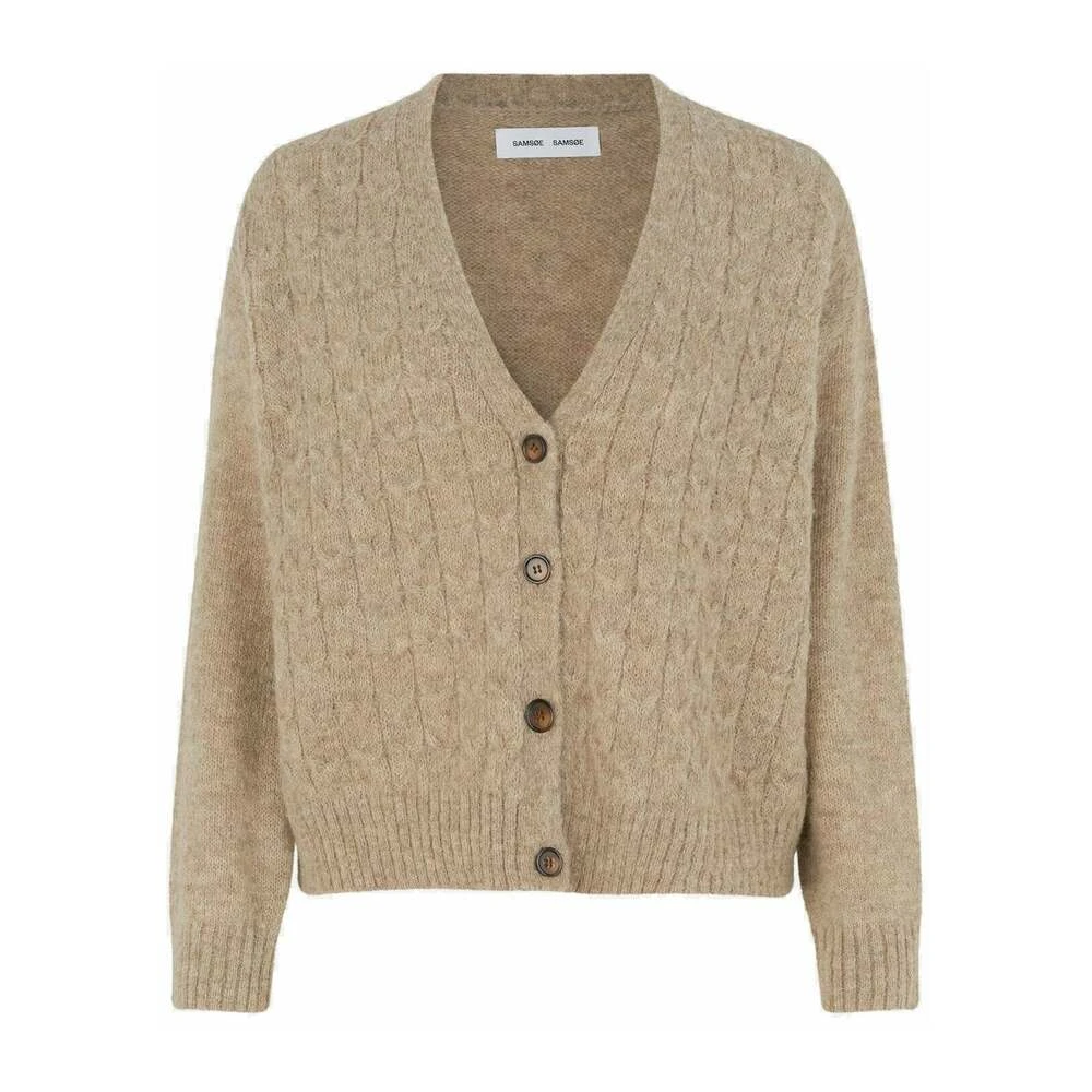 Samsøe Samsøe Cardigans Beige 3 Samsøe Samsøe Cardigans Beige