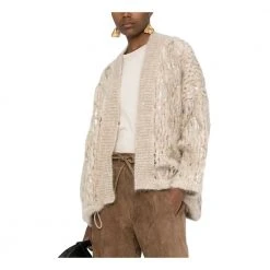 Brunello Cucinelli Cardigan Beige -dame-cardigans Butikk unnamed file 3222