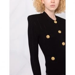 Balmain Cardigan Black -dame-cardigans Butikk unnamed file 3249