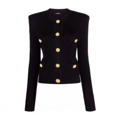 Balmain Cardigan Black -dame-cardigans Butikk unnamed file 3250