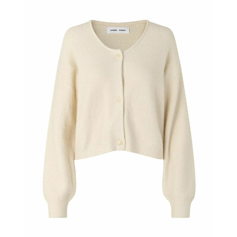 Kremfarget Samsøe Samsøe Toria Scoop Cardigan 13068 Genser Beige 5 Kremfarget Samsøe Samsøe Toria Scoop Cardigan 13068 Genser Beige - Bilde 3