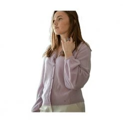 Tirillm SAGA CASHMERE CARDIGAN Purple -dame-cardigans Butikk unnamed file 3293