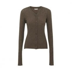 See By Chloé V - Neck Cardigan Brown -dame-cardigans Butikk unnamed file 3309