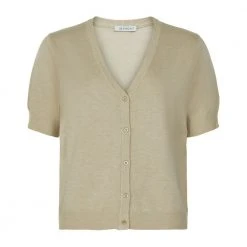 IN FRONT Camille Cardigan Short Sleeve 15033 Beige