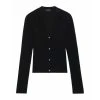 Theory Ribbed Cardigan - Sort Black