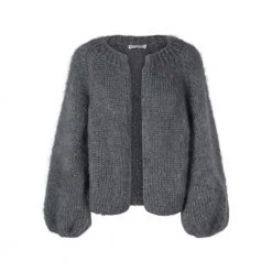 Tirillm SOY HÅNDSTRIKKET CARDIGAN Gray