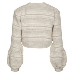 Undorn Adine Cropped Jakke White 8 Undorn Adine Cropped Jakke White -dame-cardigans Butikk unnamed file 3392