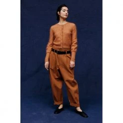 Cathrine Hammel Mohair Petit Cardigan Brown