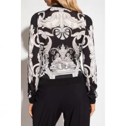 Versace Patterned Cardigan Black -dame-cardigans Butikk unnamed file 3418