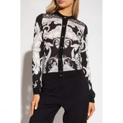 Versace Patterned Cardigan Black -dame-cardigans Butikk unnamed file 3419