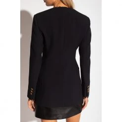 Versace Blazer With Decorative Buttons Black -dame-cardigans Butikk unnamed file 3428