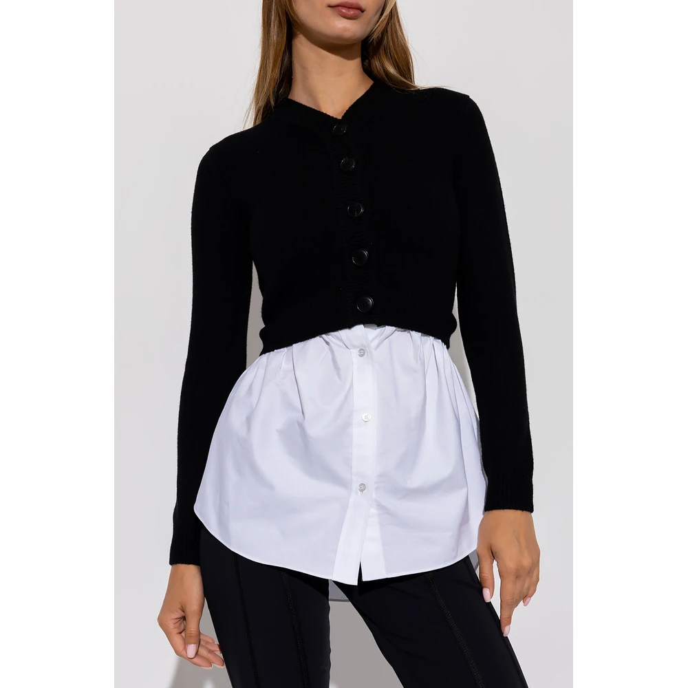 T By Alexander Wang Reversible Cardigan Black 4 T By Alexander Wang Reversible Cardigan Black - Bilde 2