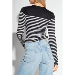 Rag & Bone Striped Cardigan Black -dame-cardigans Butikk unnamed file 3455