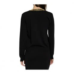 Moschino Wool Cardigan Black -dame-cardigans Butikk unnamed file 3461