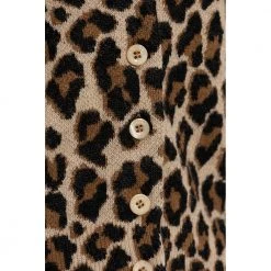 Kate Spade Cardigan With Animal Motif Beige