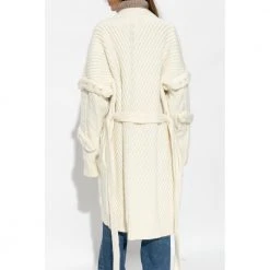 Iceberg Cardigan With Tie Detail Beige -dame-cardigans Butikk unnamed file 3478