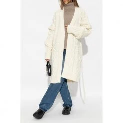 Iceberg Cardigan With Tie Detail Beige -dame-cardigans Butikk unnamed file 3479