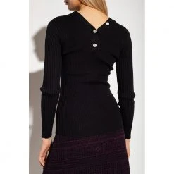 Proenza Schouler Ribbed Cardigan Black