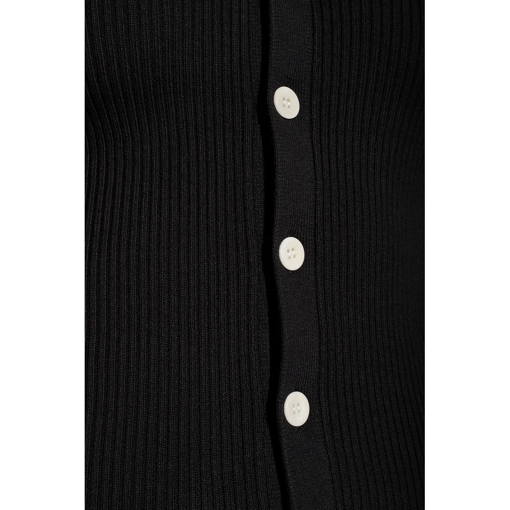 Proenza Schouler Ribbed Cardigan Black 7 Proenza Schouler Ribbed Cardigan Black - Bilde 5