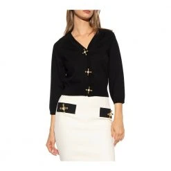 Moschino Wool Cardigan Black -dame-cardigans Butikk unnamed file 3506