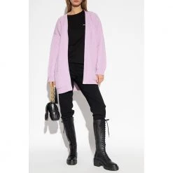 RED Valentino Lurex Cardigan Purple -dame-cardigans Butikk unnamed file 3521