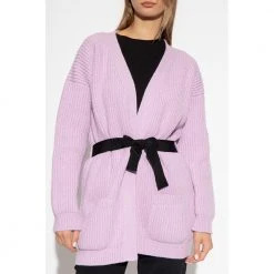 RED Valentino Lurex Cardigan Purple -dame-cardigans Butikk unnamed file 3522
