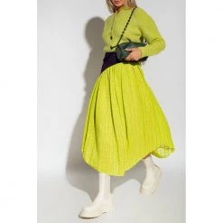 Proenza Schouler Ribbed Cardigan Green