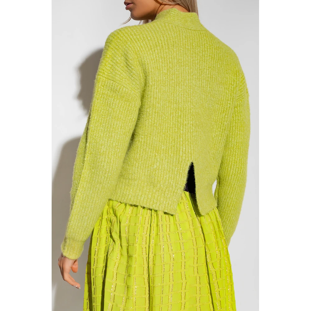 Proenza Schouler Ribbed Cardigan Green 4 Proenza Schouler Ribbed Cardigan Green - Bilde 2