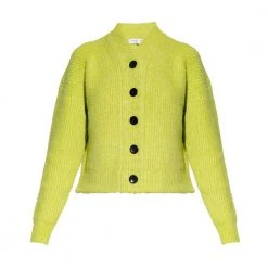 Proenza Schouler Ribbed Cardigan Green 11 Proenza Schouler Ribbed Cardigan Green -dame-cardigans Butikk unnamed file 3539