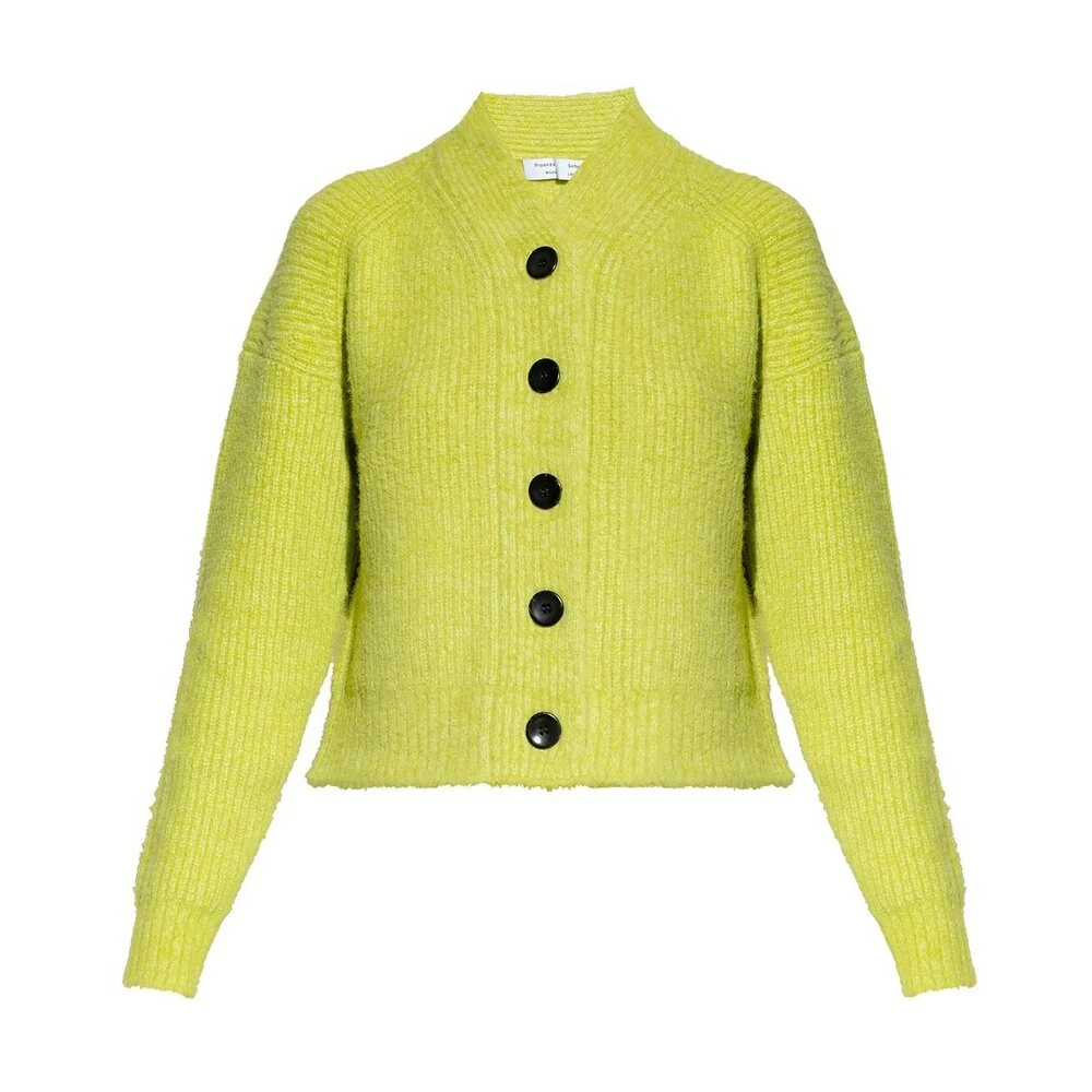 Proenza Schouler Ribbed Cardigan Green 7 Proenza Schouler Ribbed Cardigan Green - Bilde 5