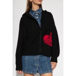 Love Moschino Zip-up Cardigan Black 10 Love Moschino Zip-up Cardigan Black -dame-cardigans Butikk unnamed file 3552