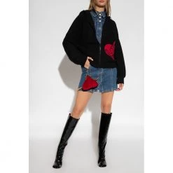 Love Moschino Zip-up Cardigan Black 11 Love Moschino Zip-up Cardigan Black -dame-cardigans Butikk unnamed file 3553