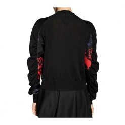 Salvatore Ferragamo Cardigan With Floral Motif Black -dame-cardigans Butikk unnamed file 3556