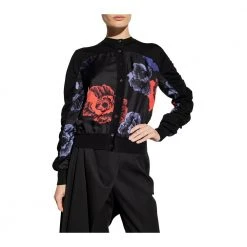 Salvatore Ferragamo Cardigan With Floral Motif Black -dame-cardigans Butikk unnamed file 3557