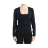 Roberto Cavalli Cropped Wool Cardigan Blue -dame-cardigans Butikk unnamed file 3559