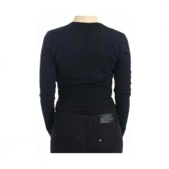 Roberto Cavalli Cropped Wool Cardigan Blue -dame-cardigans Butikk unnamed file 3562