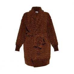 Salvatore Ferragamo Cardigan With Belt Brown -dame-cardigans Butikk unnamed file 3576