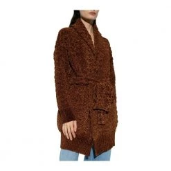 Salvatore Ferragamo Cardigan With Belt Brown -dame-cardigans Butikk unnamed file 3578